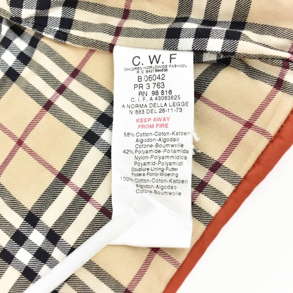 BURBERRY Rust & Nova Check Quilted Car Coat/Jacket - Picture 5 of 7